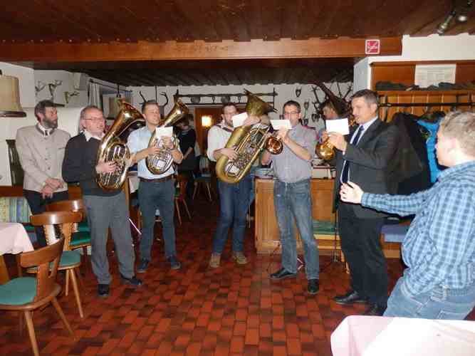 Turmbläser mit Stille Nacht